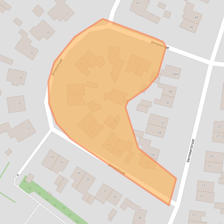 Kaart van postcodegebied 6165AM.