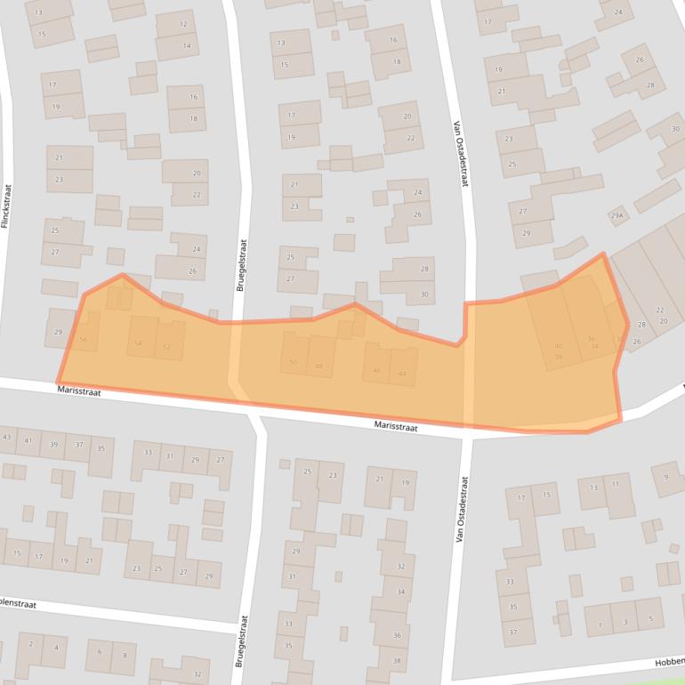 Kaart van postcodegebied 6165AT.