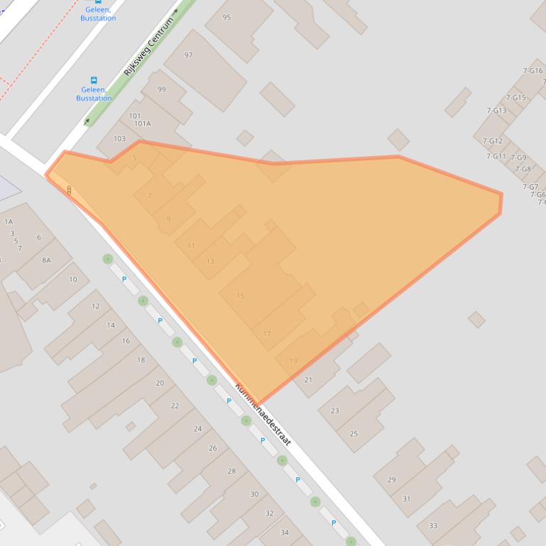 Kaart van postcodegebied 6165BS.