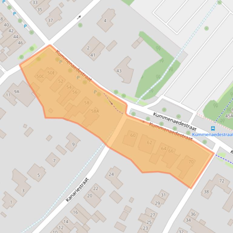 Kaart van postcodegebied 6165BW.