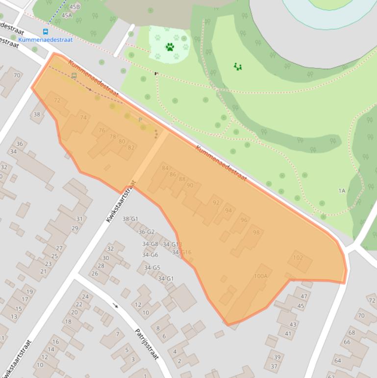 Kaart van postcodegebied 6165BX.