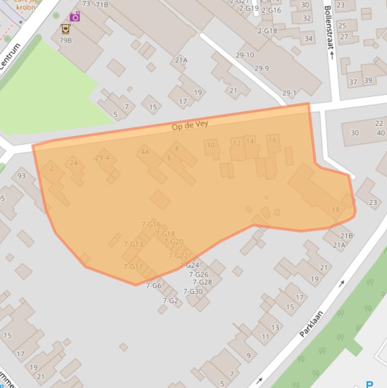 Kaart van postcodegebied 6165CC.