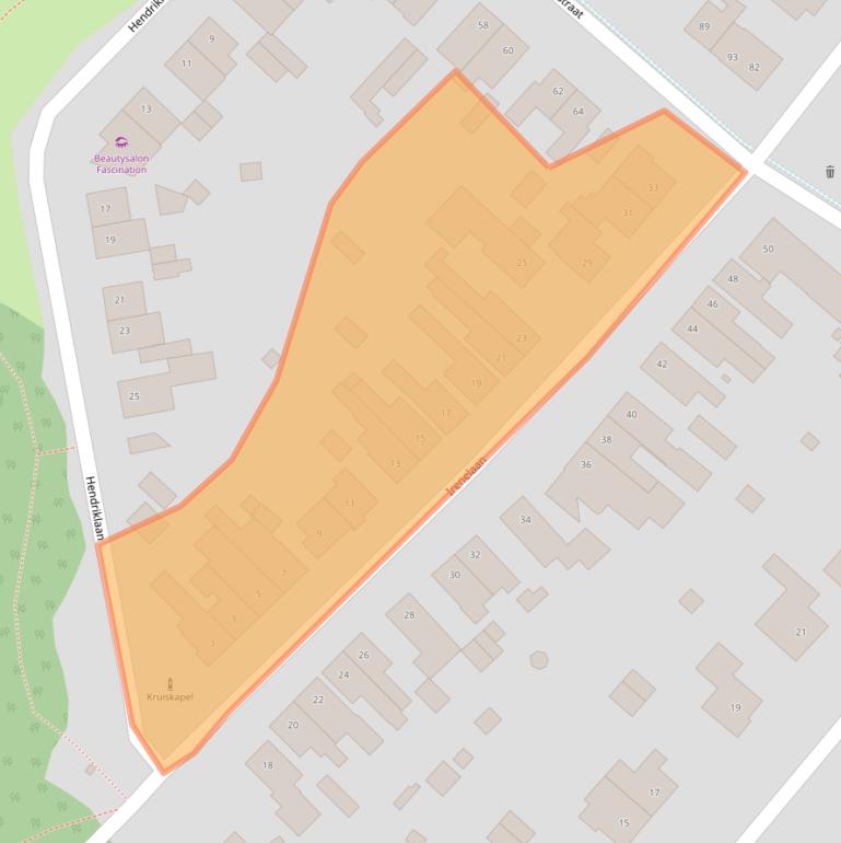 Kaart van postcodegebied 6165CM.