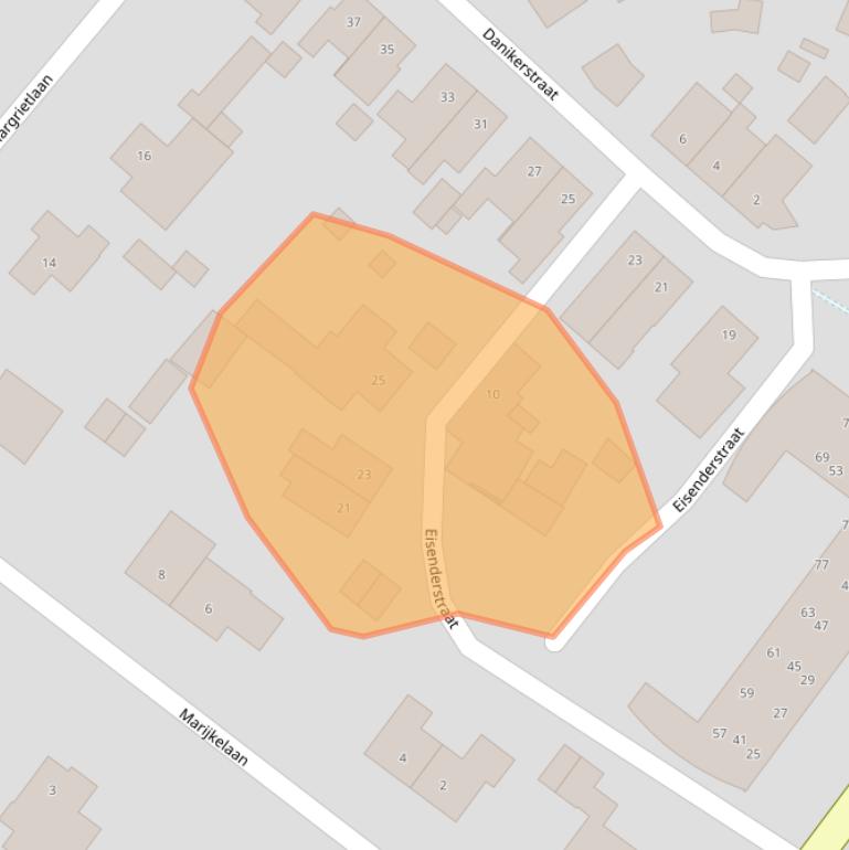 Kaart van postcodegebied 6165CT.