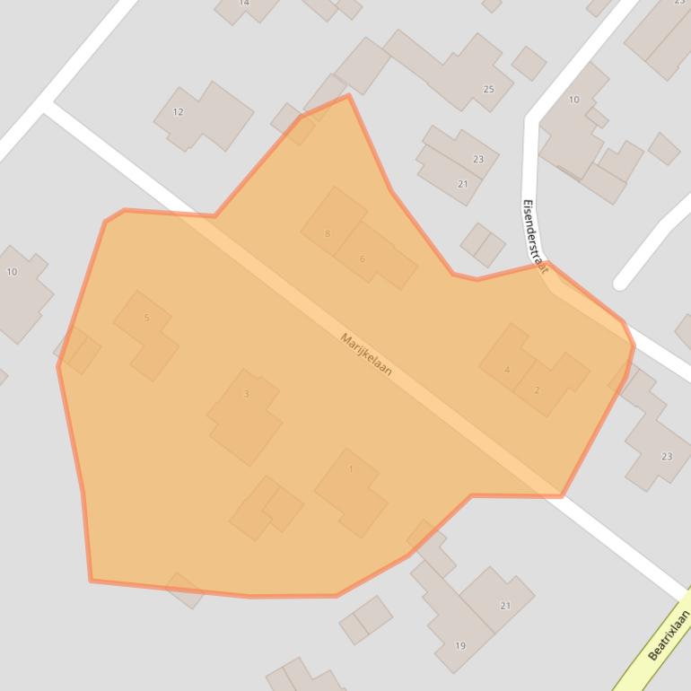 Kaart van postcodegebied 6165CV.