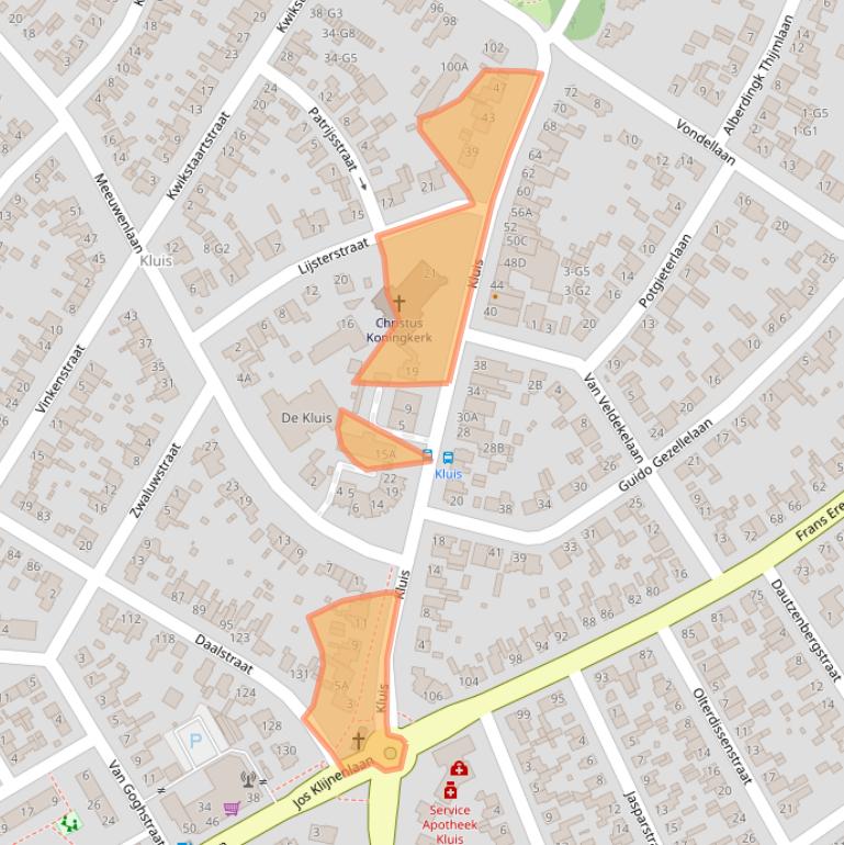 Kaart van postcodegebied 6165EL.