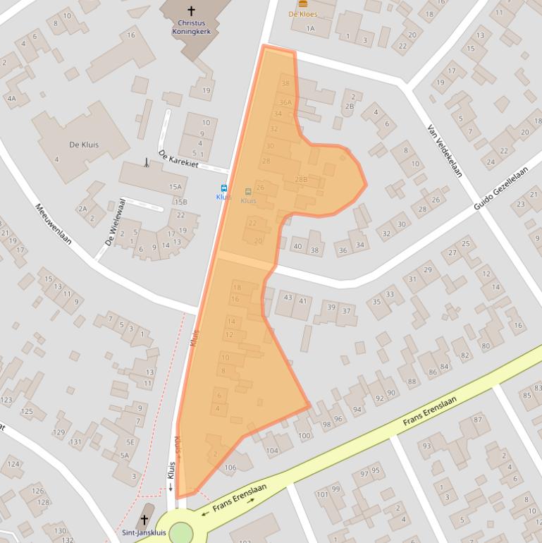 Kaart van postcodegebied 6165EM.