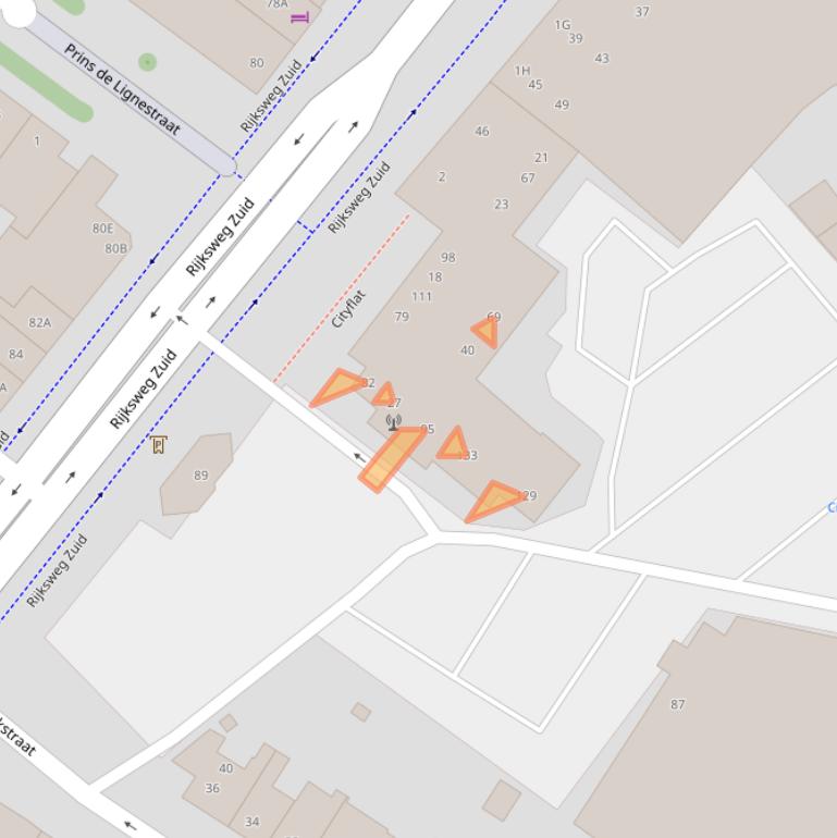 Kaart van postcodegebied 6165RC.