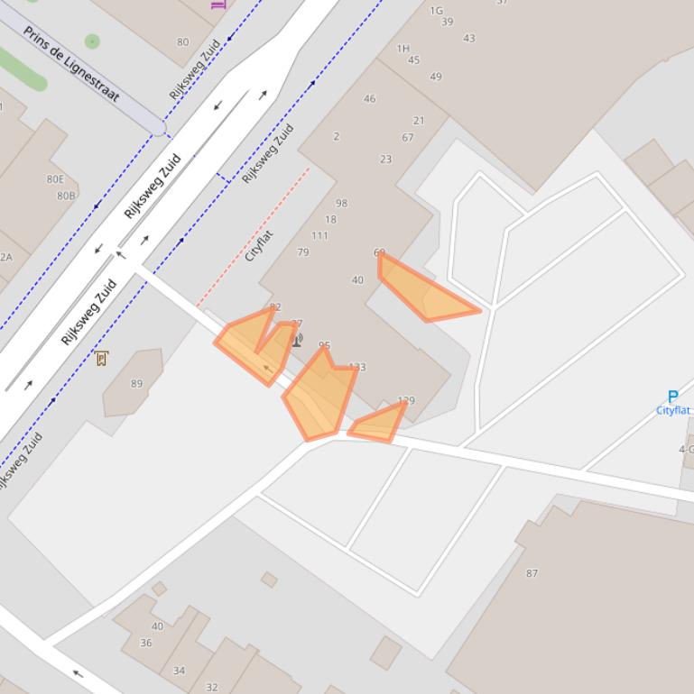 Kaart van postcodegebied 6165RD.