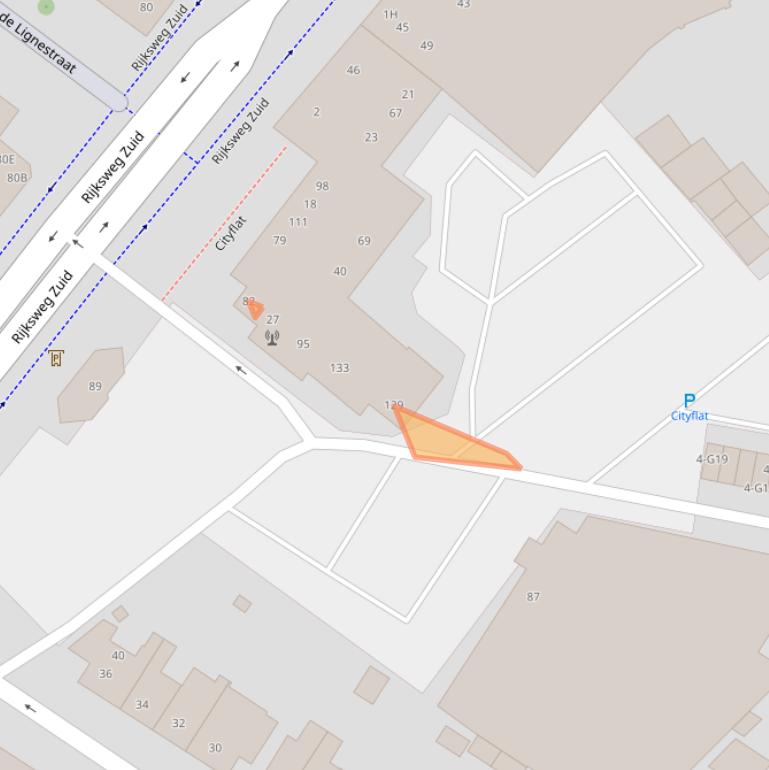 Kaart van postcodegebied 6165RJ.