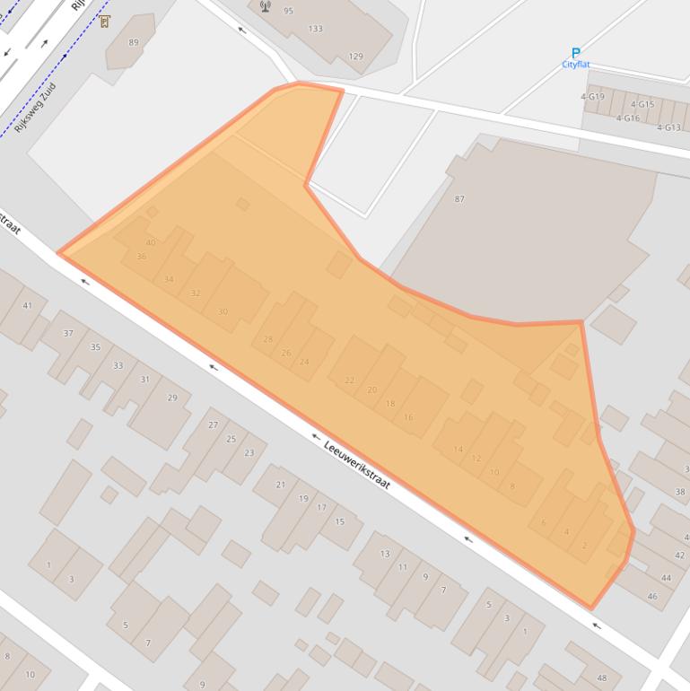 Kaart van postcodegebied 6165SG.