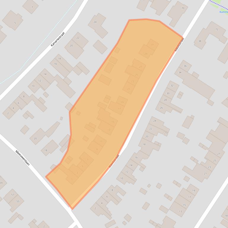 Kaart van postcodegebied 6165SJ.