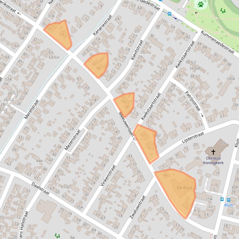 Kaart van postcodegebied 6165SW.