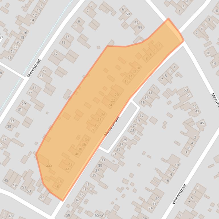 Kaart van postcodegebied 6165TB.