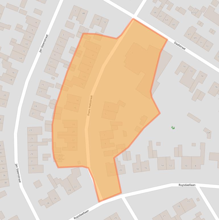Kaart van postcodegebied 6165TV.