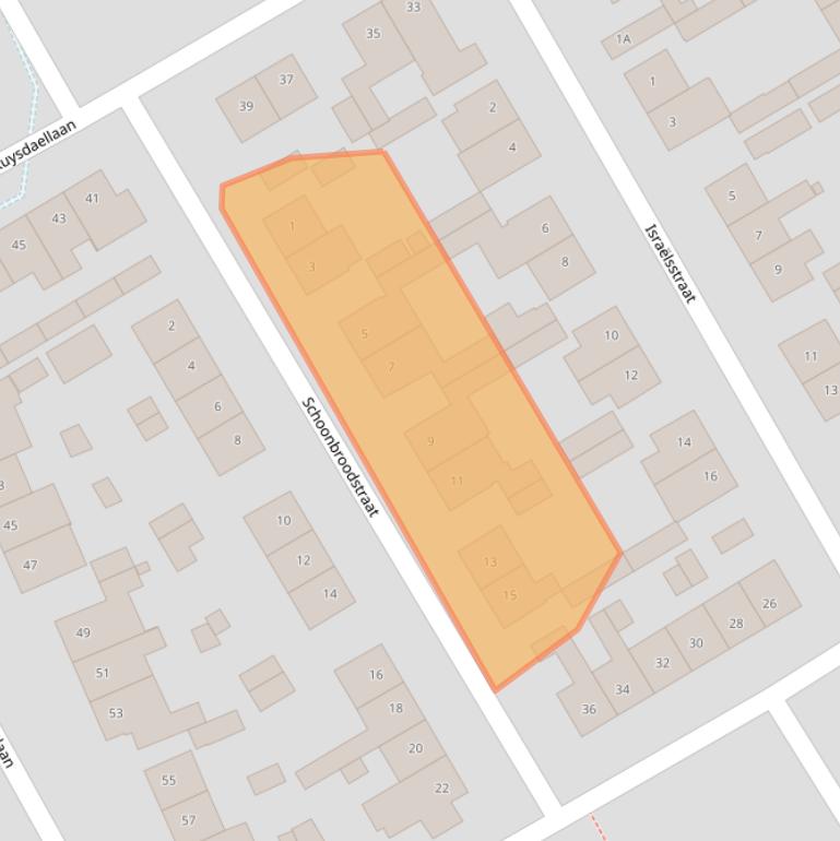 Kaart van postcodegebied 6165VA.