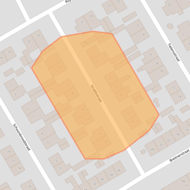 Kaart van postcodegebied 6165VC.
