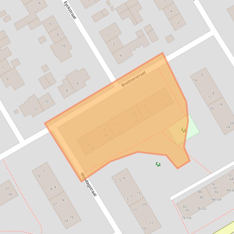 Kaart van postcodegebied 6165VM.