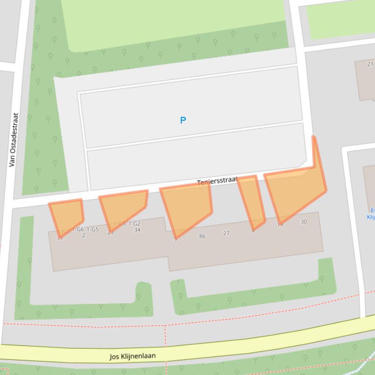 Kaart van postcodegebied 6165XE.