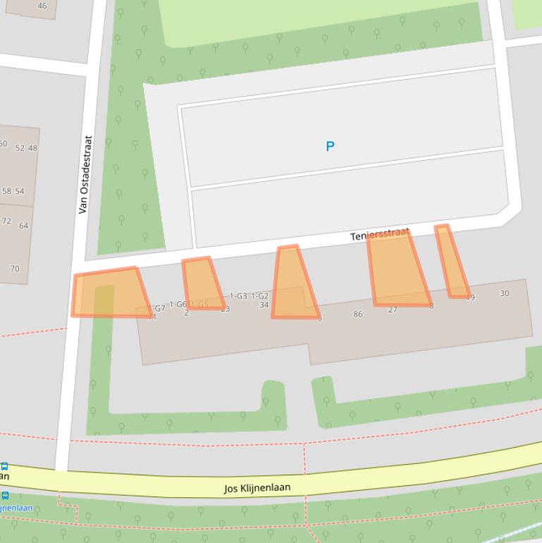 Kaart van postcodegebied 6165XG.