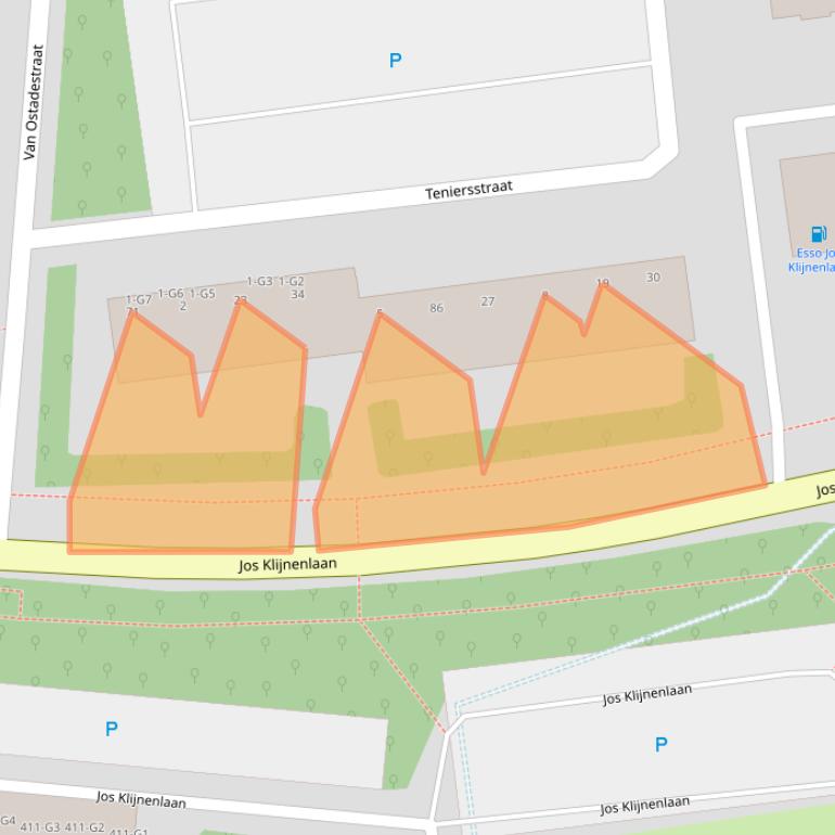 Kaart van postcodegebied 6165XJ.