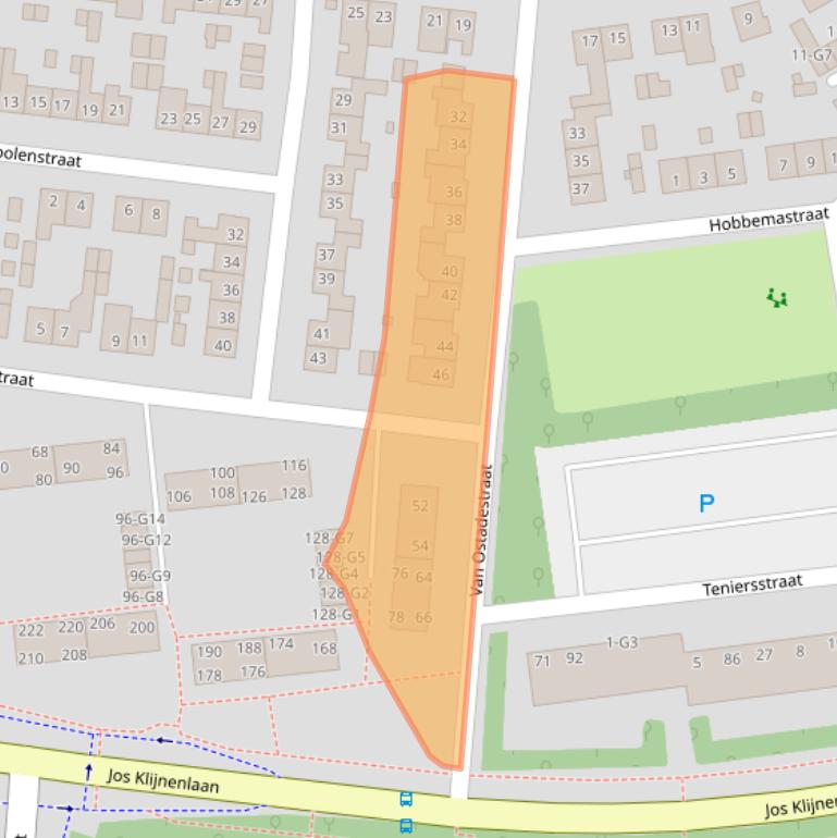 Kaart van postcodegebied 6165XM.