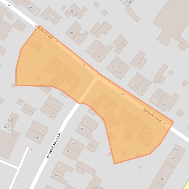 Kaart van postcodegebied 6166AW.