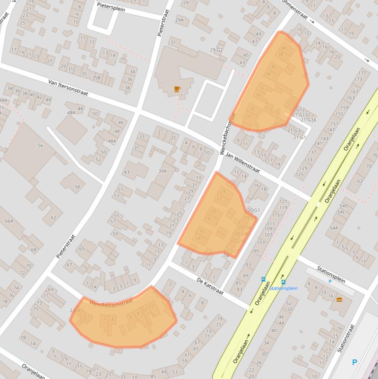 Kaart van postcodegebied 6166BB.