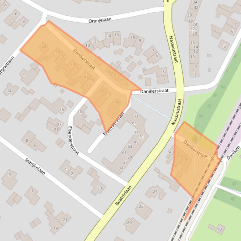 Kaart van postcodegebied 6166BG.