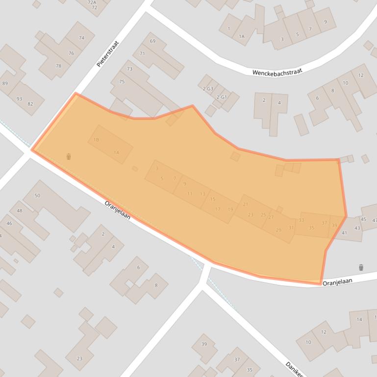 Kaart van postcodegebied 6166BH.