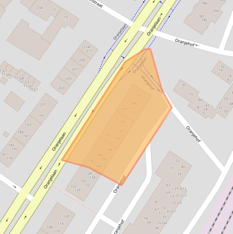 Kaart van postcodegebied 6166BV.