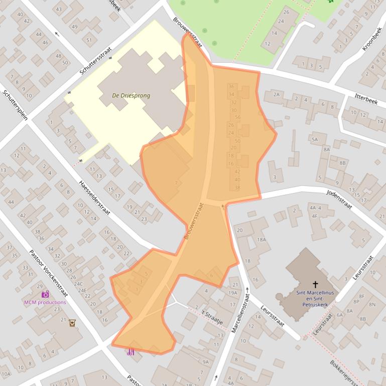 Kaart van postcodegebied 6166CM.