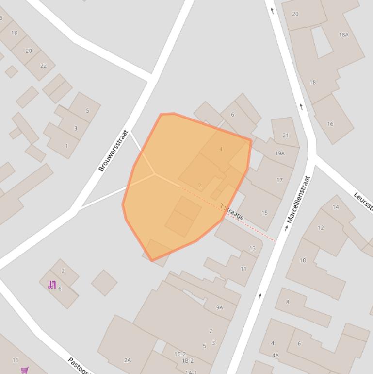 Kaart van postcodegebied 6166CN.