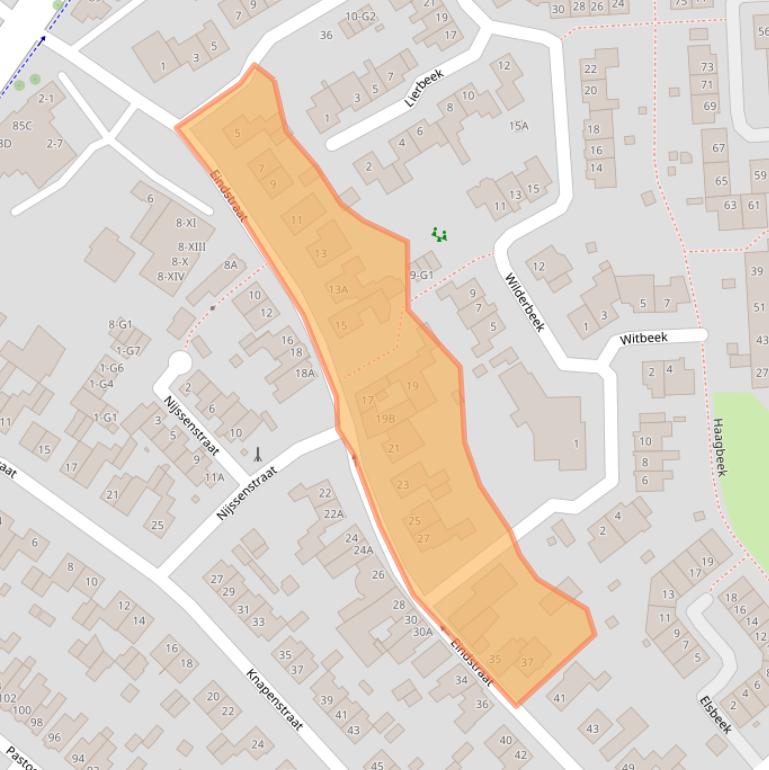 Kaart van postcodegebied 6166EH.