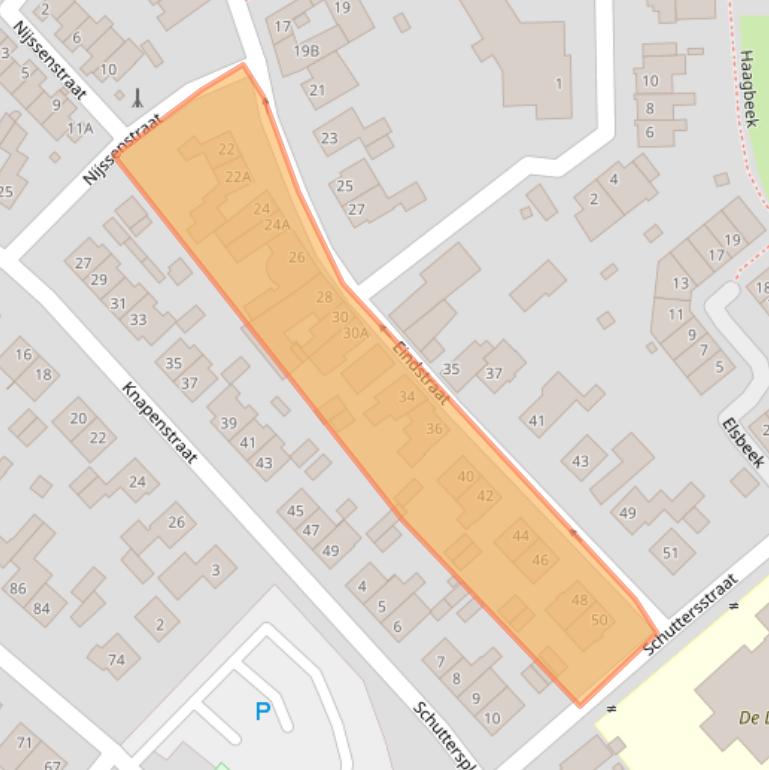 Kaart van postcodegebied 6166EL.