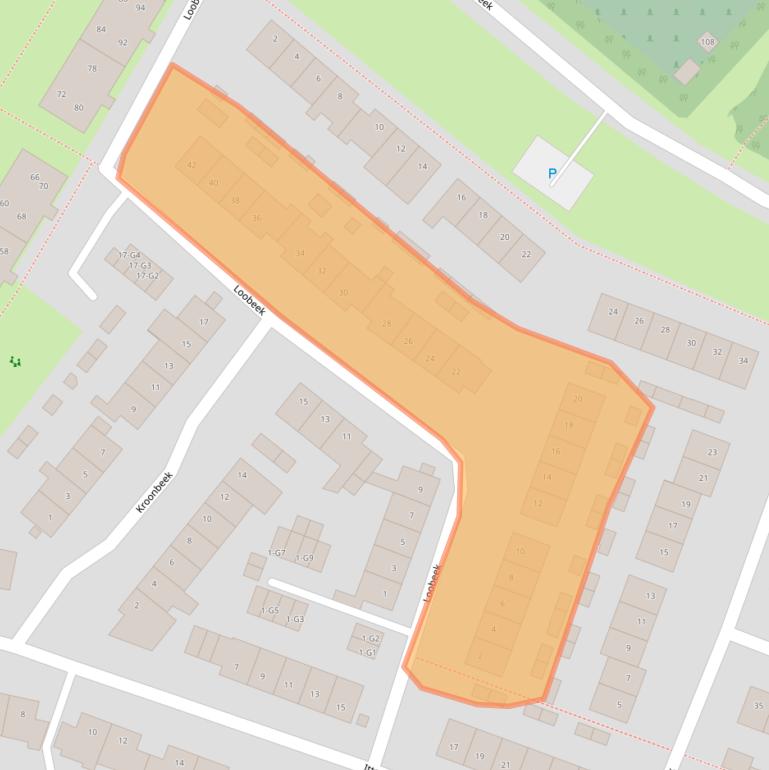Kaart van postcodegebied 6166GC.