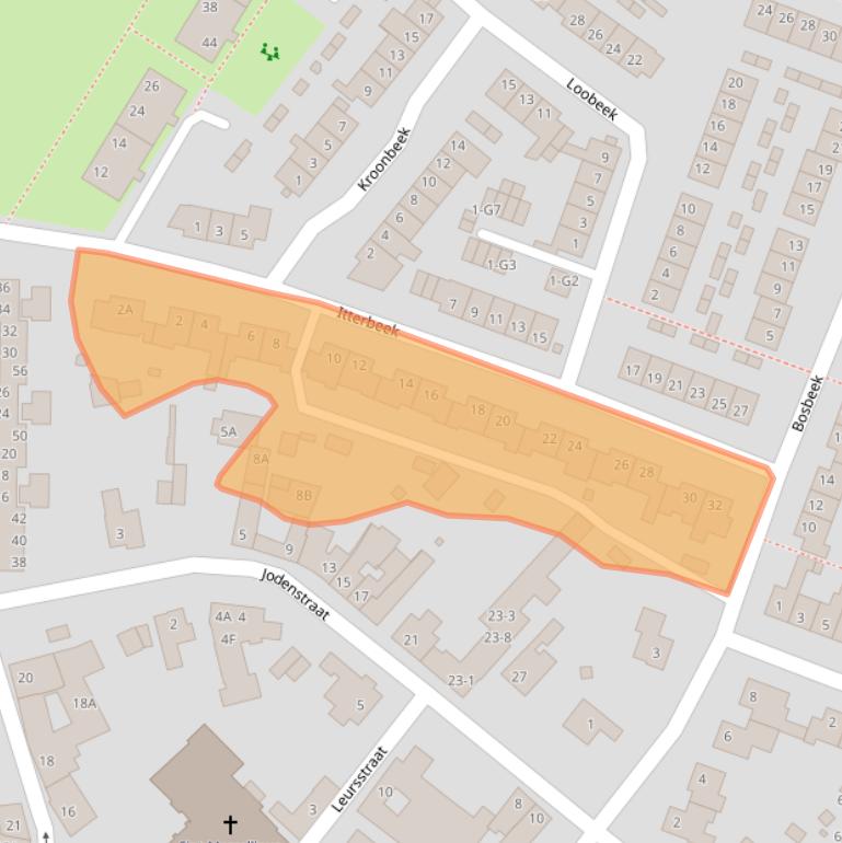 Kaart van postcodegebied 6166GH.