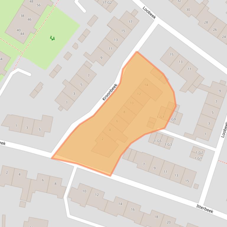 Kaart van postcodegebied 6166GK.