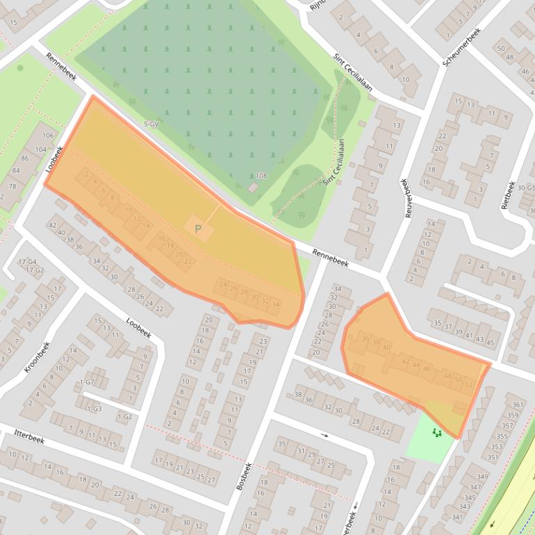 Kaart van postcodegebied 6166GM.