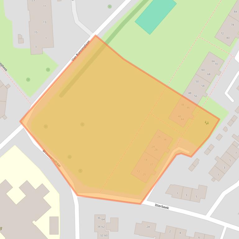 Kaart van postcodegebied 6166HA.