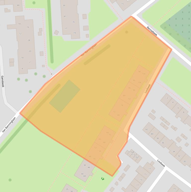 Kaart van postcodegebied 6166HB.