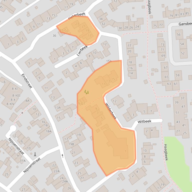 Kaart van postcodegebied 6166HR.