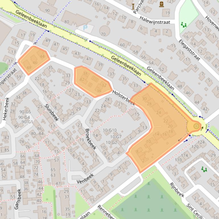 Kaart van postcodegebied 6166JR.