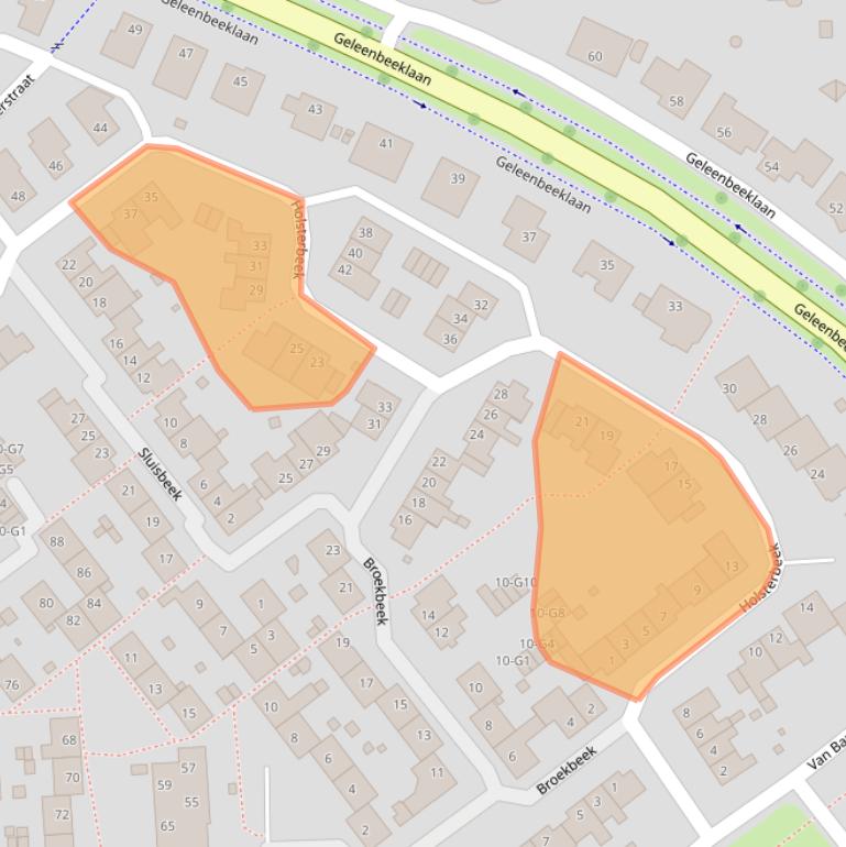 Kaart van postcodegebied 6166JS.