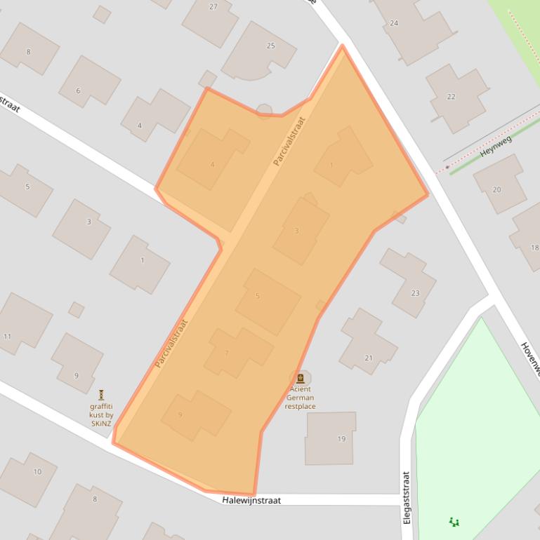 Kaart van postcodegebied 6166KH.