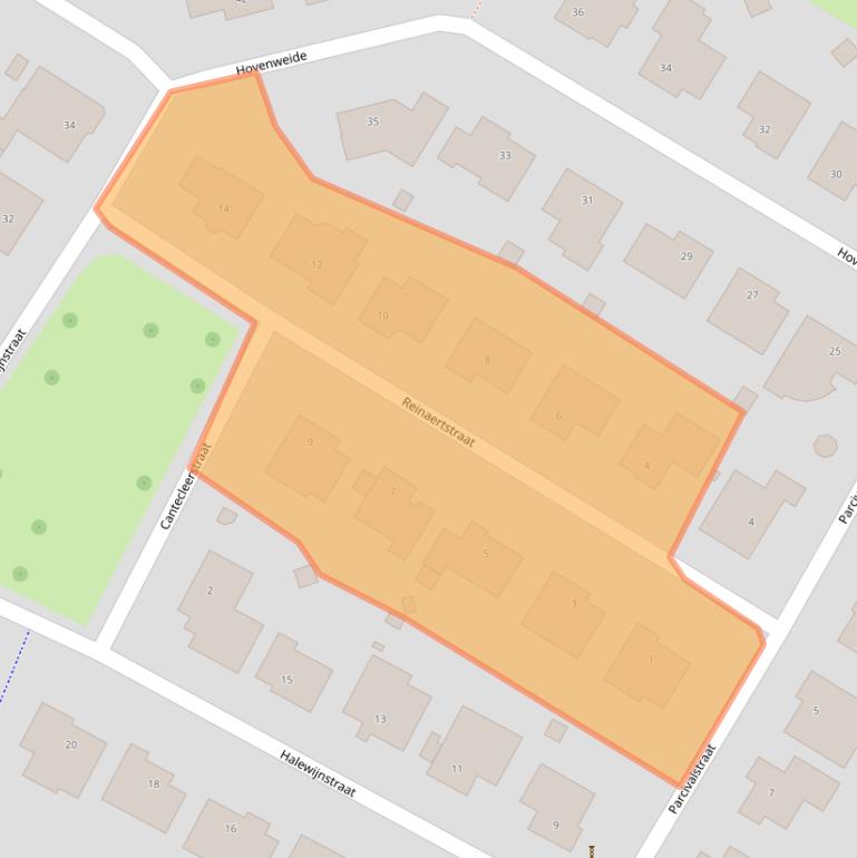 Kaart van postcodegebied 6166KM.