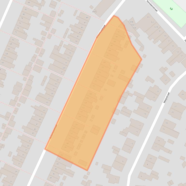 Kaart van postcodegebied 6166XL.