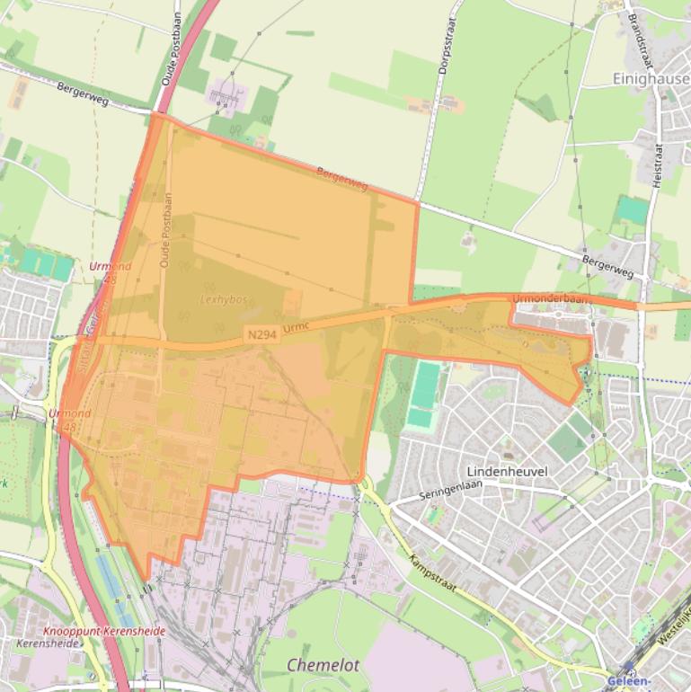 Kaart van postcodegebied 6167RD.