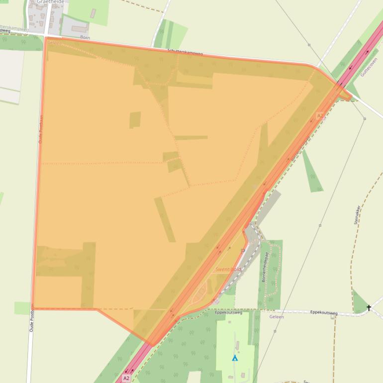 Kaart van postcodegebied 6167RE.