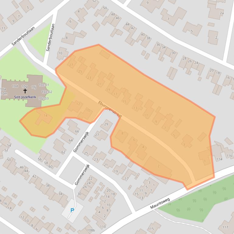 Kaart van postcodegebied 6171BG.